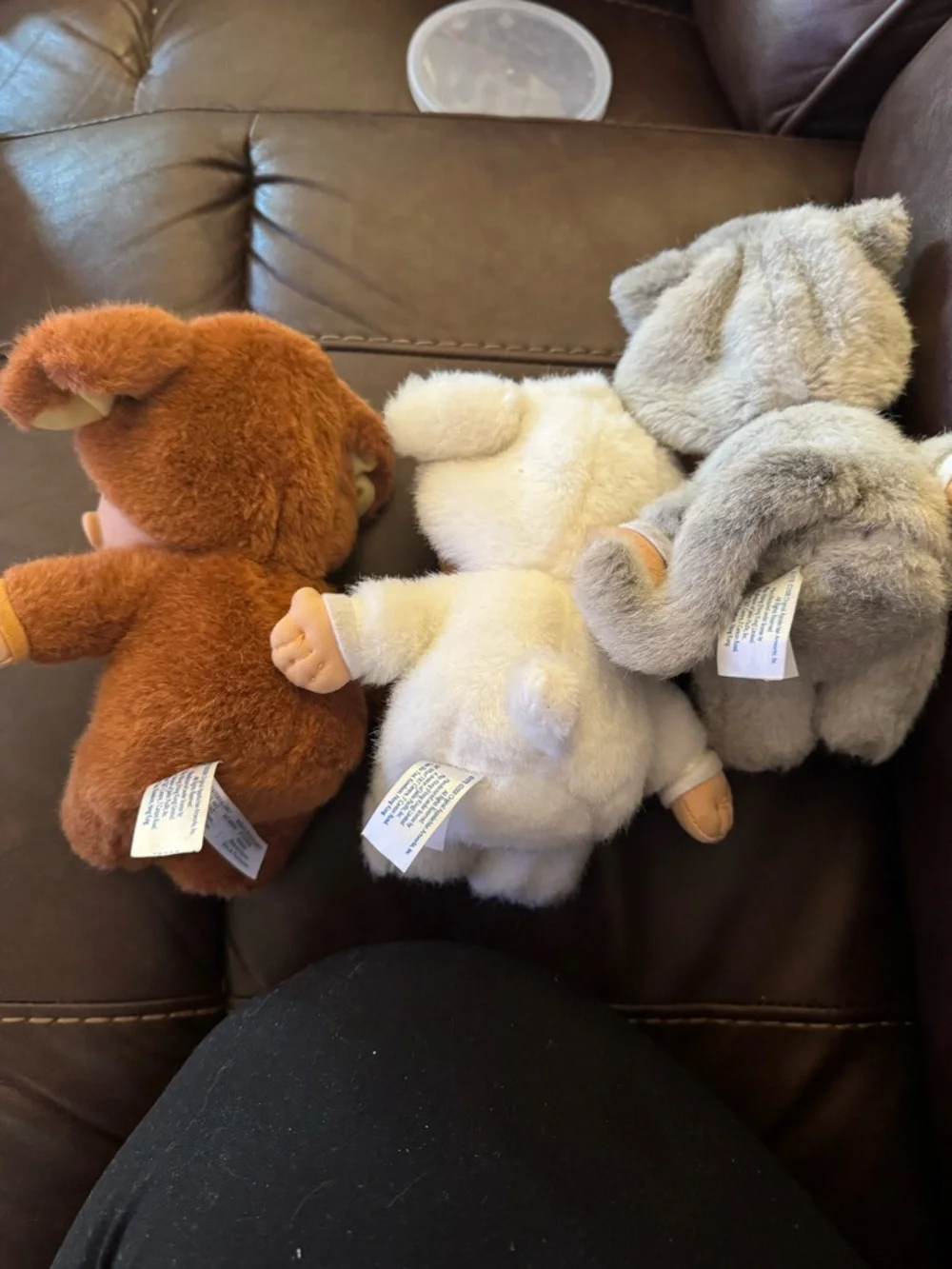 Baby Doll - Brown, White, Gray  cabbage patch 25th anniversary snugglies - Picture 5 of 5